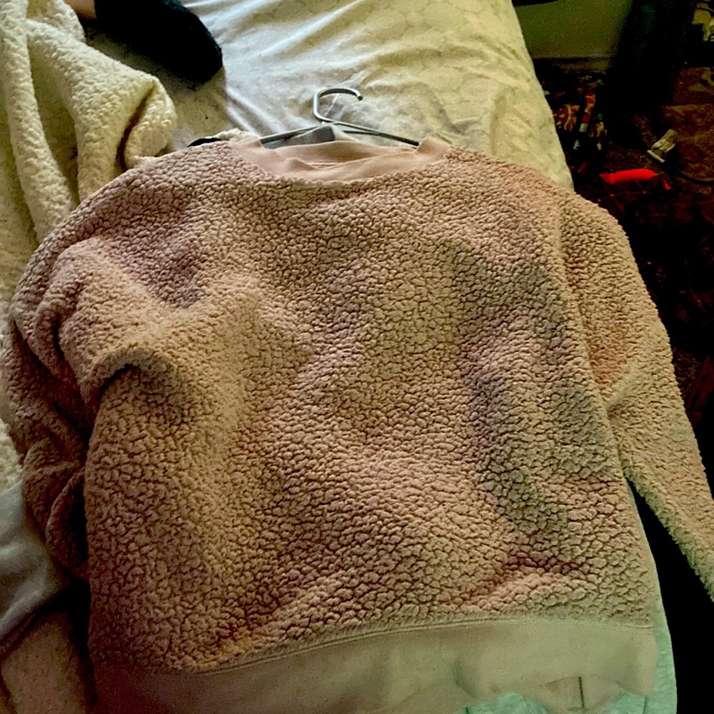 Pink fluffy hoodie